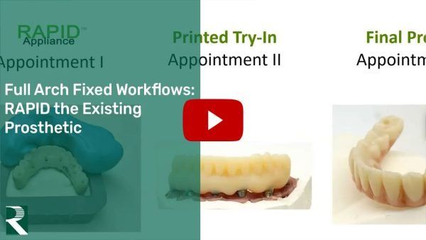 Fixed Full Arch Workflows – RAPID the Existing Prosthetic